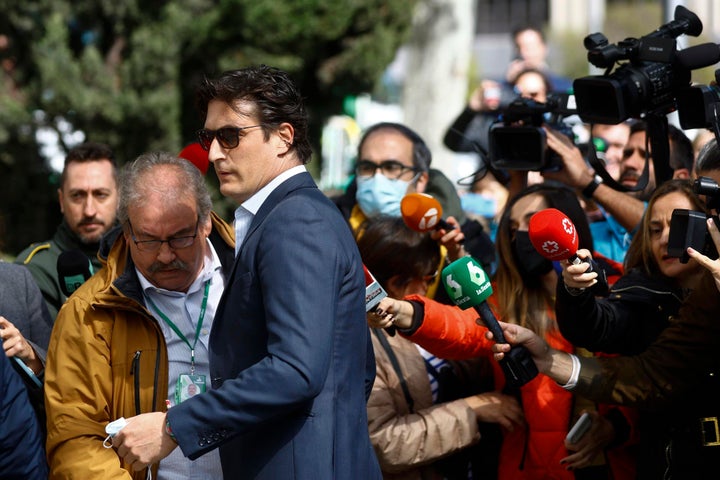 Luis Medina el pasado lunes en Madrid antes de declarar