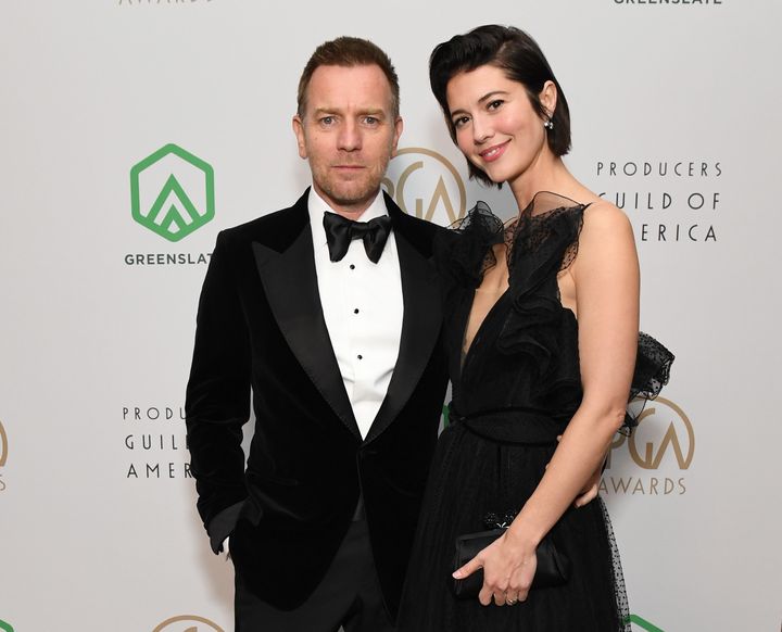 Ewan McGregor and Mary Elizabeth Winstead attend The 33rd Producers Guild Awards in March.