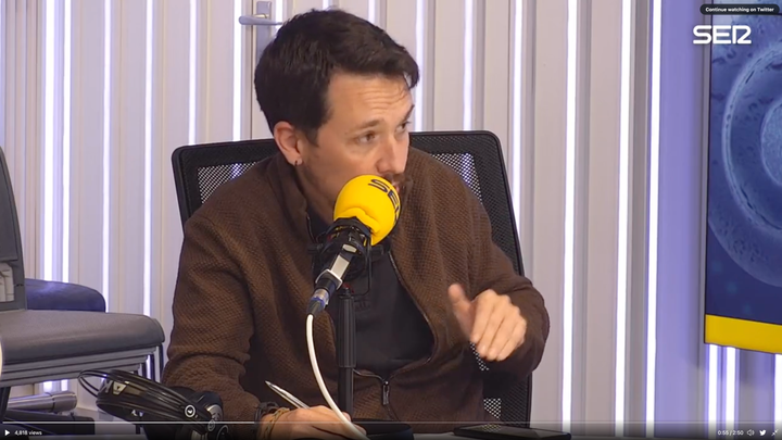 Pablo Iglesias en la SER.