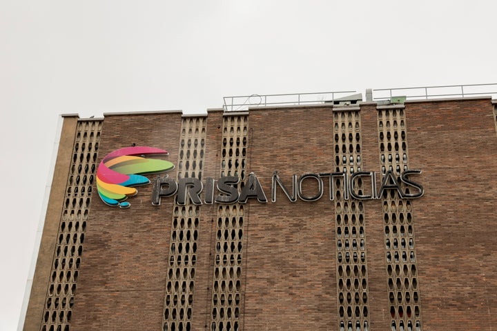 Logo de Prisa en una de sus instalaciones en Madrid