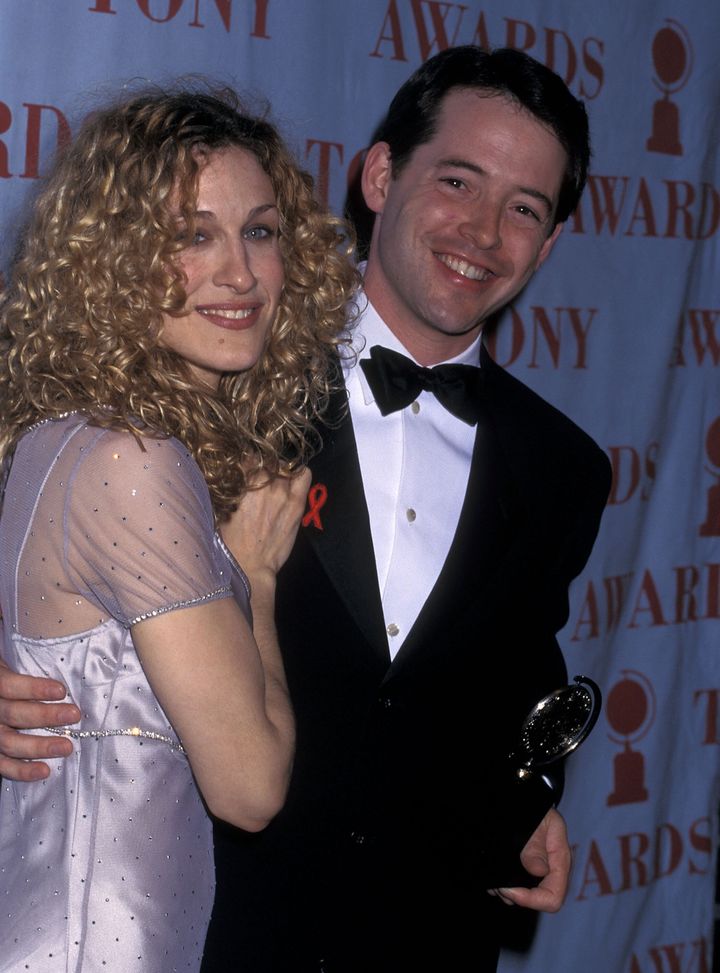 Parker and Broderick at the 49th Annual Tony Awards in 1995.