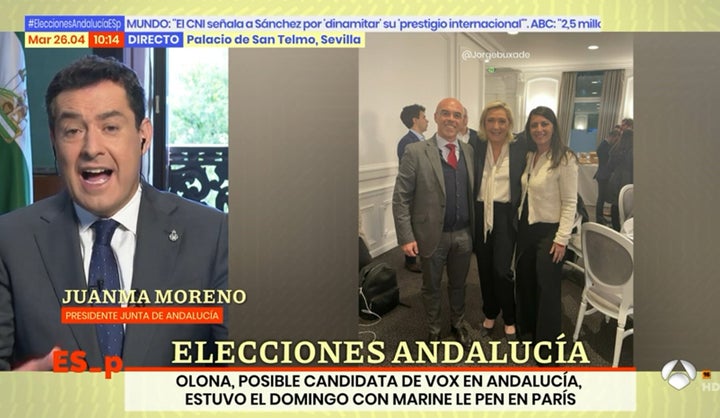 Juanma Moreno en 'Espejo Público'.