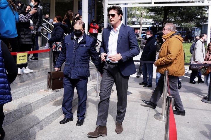 El empresario Luis Medina, a su llegada a los juzgados de Plaza Castilla.