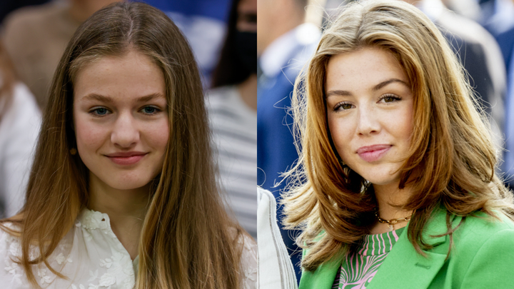 Leonor de Borbón y Alexia de Holanda.