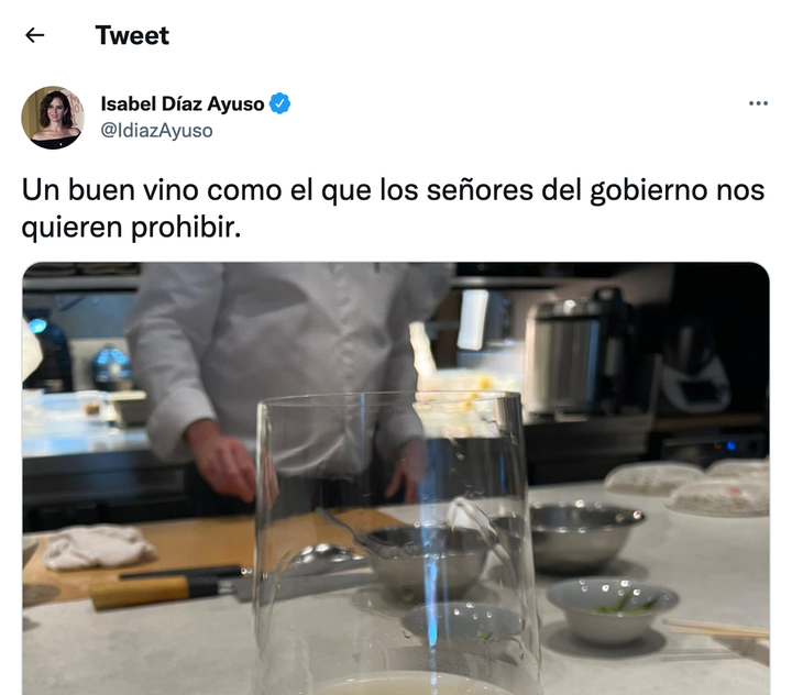 tuit de Ayuso