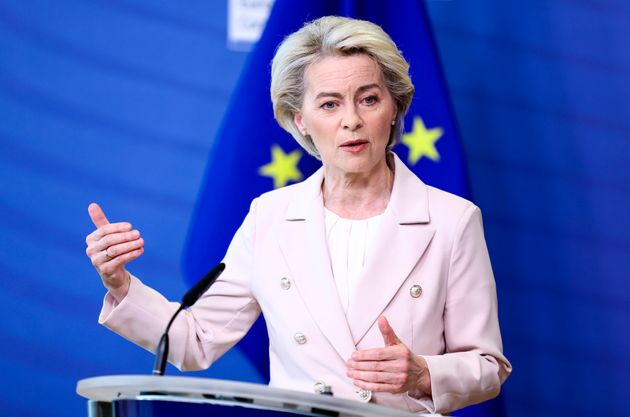 La présidente de la Commission européenne, Ursula von der Leyen, ce mercredi 27 avril