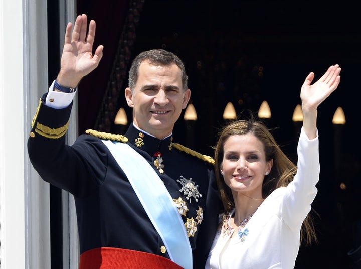 Felipe y Letizia, el día de su proclamación.