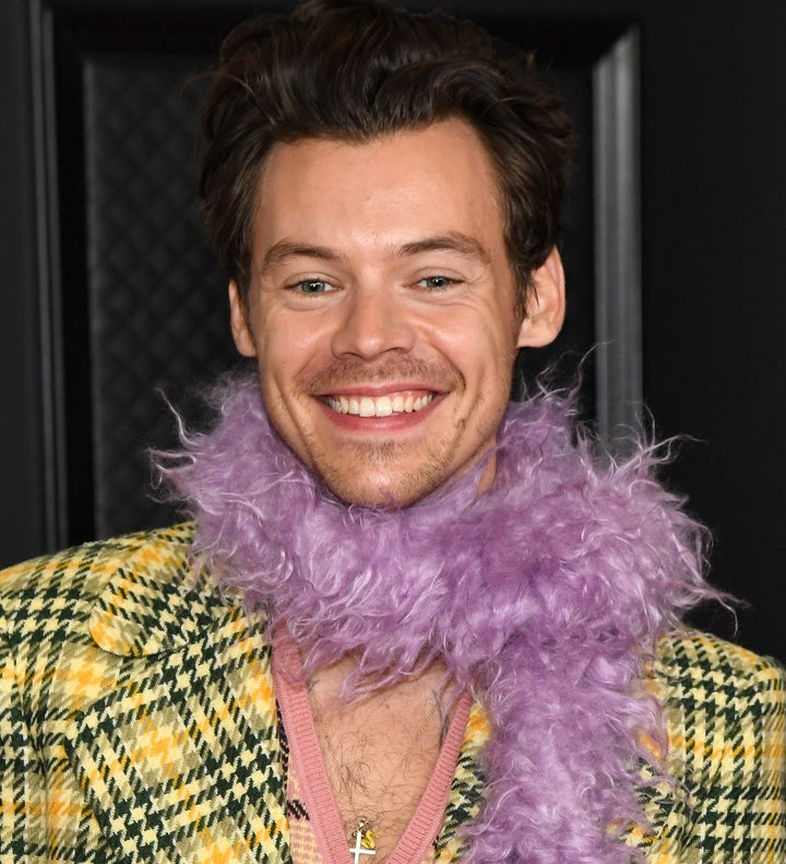 Harry Styles attends the Grammy Awards in 2021.