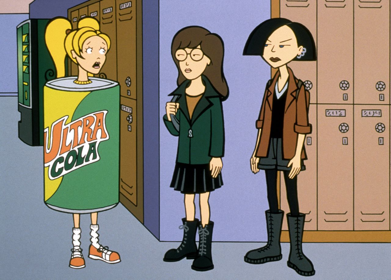 "Daria" characters Brittany Taylor, Daria Morgendorffer and Jane Lane from Season 5 of the MTV series.