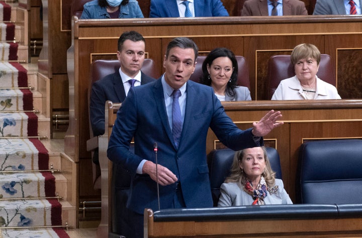 Pedro Sánchez, en el Congreso
