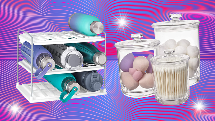 A <a href="https://www.amazon.com/YouCopia-50243-UpSpace-Bottle-Organizer/dp/B081F99RWP?th=1&tag=griffinwynne-20&ascsubtag=62699a9fe4b0cca6755126d5%2C-1%2C-1%2Cd%2C0%2C0%2Chp-fil-am%3D0%2C0%3A0%2C0%2C0%2C0" target="_blank" role="link" data-amazon-link="true" rel="sponsored" class=" js-entry-link cet-external-link" data-vars-item-name="water bottle organizer" data-vars-item-type="text" data-vars-unit-name="62699a9fe4b0cca6755126d5" data-vars-unit-type="buzz_body" data-vars-target-content-id="https://www.amazon.com/YouCopia-50243-UpSpace-Bottle-Organizer/dp/B081F99RWP?th=1&tag=griffinwynne-20&ascsubtag=62699a9fe4b0cca6755126d5%2C-1%2C-1%2Cd%2C0%2C0%2Chp-fil-am%3D0%2C0%3A0%2C0%2C0%2C0" data-vars-target-content-type="url" data-vars-type="web_external_link" data-vars-subunit-name="article_body" data-vars-subunit-type="component" data-vars-position-in-subunit="0">water bottle organizer</a> and <a href="https://www.amazon.com/STORi-Premium-Quality-Plastic-Apothecary/dp/B00HCORMP8/ref=cm_cr_srp_d_product_top?ie=UTF8&th=1&tag=griffinwynne-20&ascsubtag=62699a9fe4b0cca6755126d5%2C-1%2C-1%2Cd%2C0%2C0%2Chp-fil-am%3D0%2C0%3A0%2C0%2C0%2C0" target="_blank" role="link" data-amazon-link="true" rel="sponsored" class=" js-entry-link cet-external-link" data-vars-item-name="clear plastic jars" data-vars-item-type="text" data-vars-unit-name="62699a9fe4b0cca6755126d5" data-vars-unit-type="buzz_body" data-vars-target-content-id="https://www.amazon.com/STORi-Premium-Quality-Plastic-Apothecary/dp/B00HCORMP8/ref=cm_cr_srp_d_product_top?ie=UTF8&th=1&tag=griffinwynne-20&ascsubtag=62699a9fe4b0cca6755126d5%2C-1%2C-1%2Cd%2C0%2C0%2Chp-fil-am%3D0%2C0%3A0%2C0%2C0%2C0" data-vars-target-content-type="url" data-vars-type="web_external_link" data-vars-subunit-name="article_body" data-vars-subunit-type="component" data-vars-position-in-subunit="1">clear plastic jars</a>.