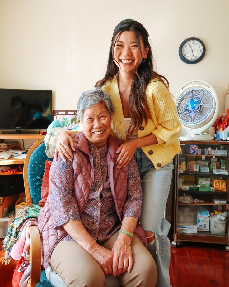 Helen [right] pictured with her grandmother [left]. Helen's gold ring was bestowed to her by her mother, who inherited the ring from Helen's maternal grandmother.