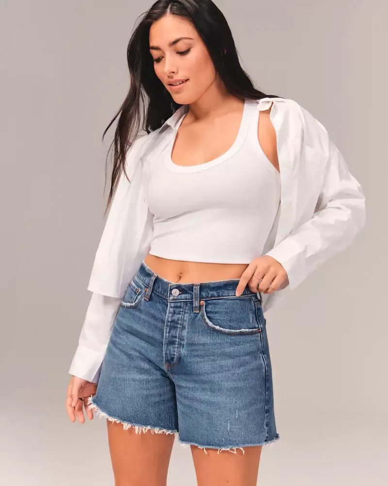 Curve Love '90s low-rise baggy shorts