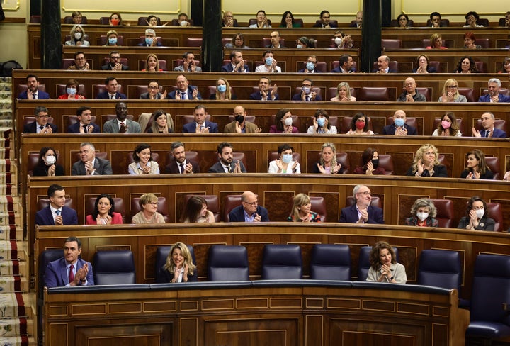 Pleno del Congreso durante la votación del decreto