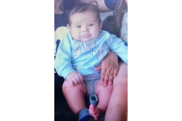 This photo released April 25, 2022, by the San Jose Police Department shows 3-month old Brandon Cuellar.