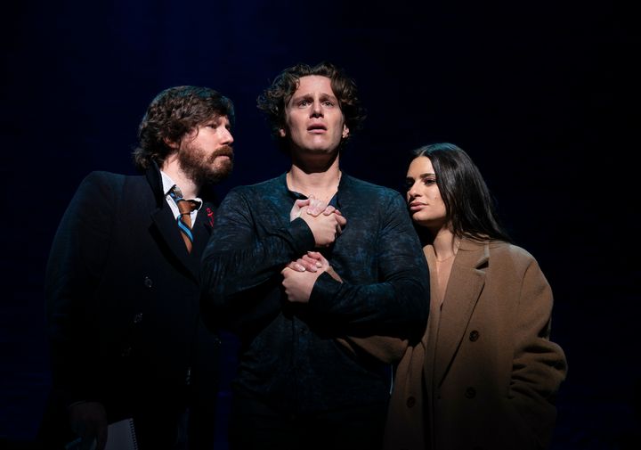 From left: actors John Gallagher Jr., Jonathan Groff and Lea Michele in "Spring Awakening: Those You've Known." 