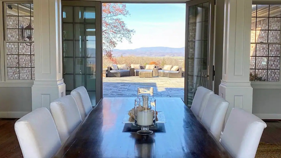 A home overlooking the Appalachian Mountains