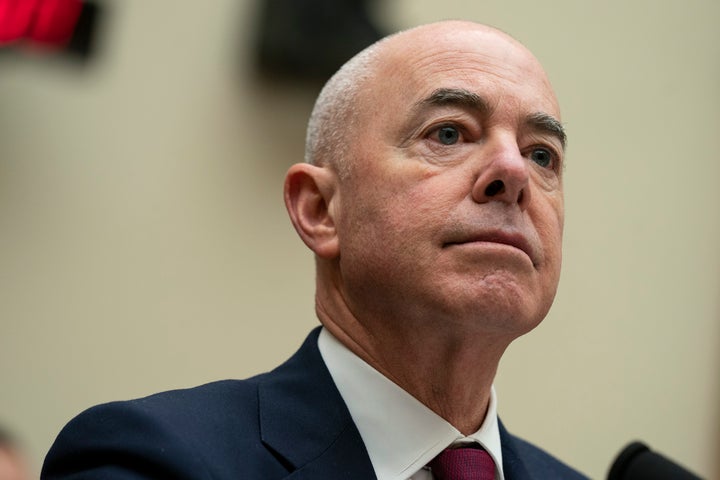 Homeland Security Secretary Alejandro Mayorkas testifies before the House Judiciary Committee, on Capitol Hill, Thursday, April 28, 2022, in Washington.