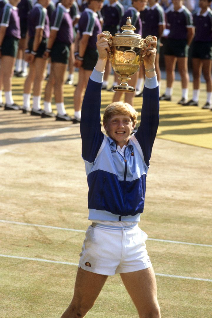 Boris Becker became the youngest person ever and the first unseeded player to win the Wimbledon men's single's final at the age of 17