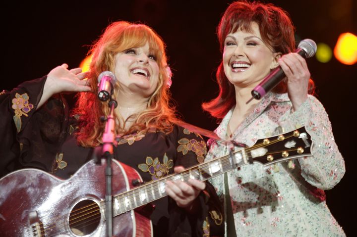 Wynonna Judd and Naomi Judd performed together during Fan Fair Week at Adelphia Coliseum in Nashville, Tennessee.