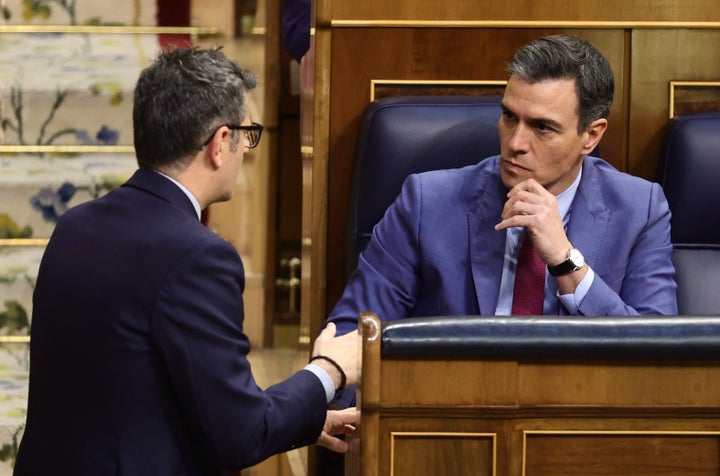 Pedro Sánchez y Félix Bolaños.