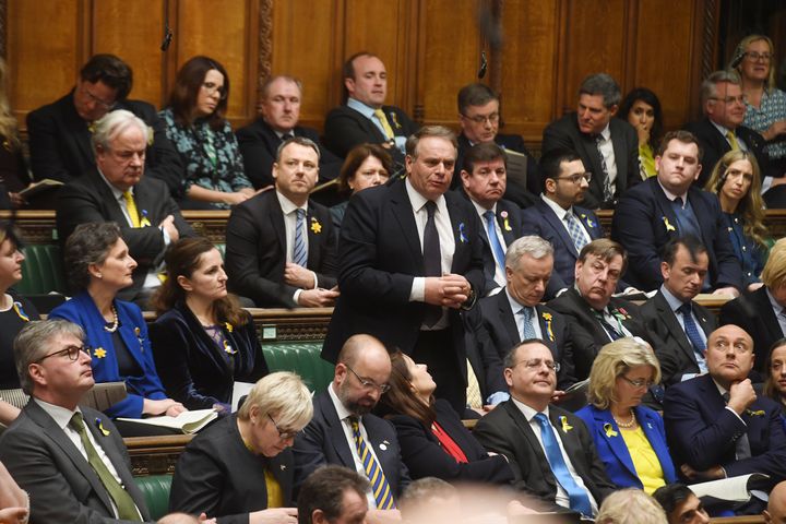Neil Parish during Prime Minister's Questions in the House of Commons. 