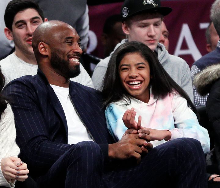 Kobe (left) and Gianna Bryant were among the nine passengers killed in a January 2020 helicopter crash in Calabasas, California.