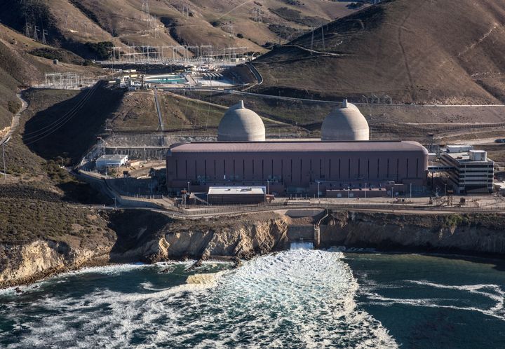 Aerial view of the Diablo Canyon, the only operational nuclear plant left in California, due to be shut down in 2024.