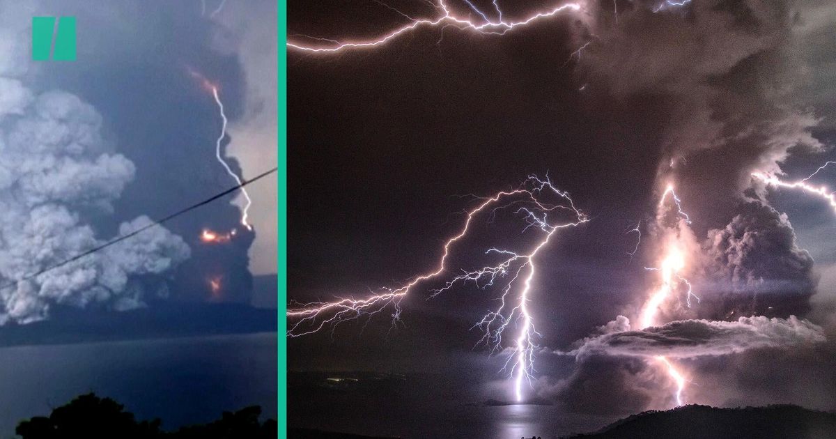 Volcano Causes Rare Volcanic Lightning In The Philippines | HuffPost Videos