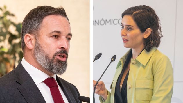 Santiago Abascal e Isabel Díaz Ayuso.