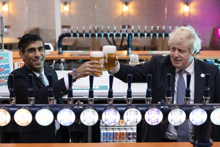 Boris Johnson and Rishi Sunak are at odds over a windfall tax.