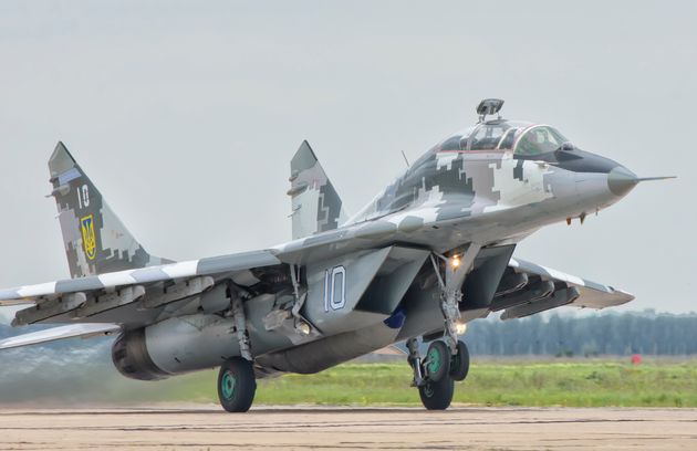 ウクライナ空軍の戦闘機「MiG-29」のイメージ写真