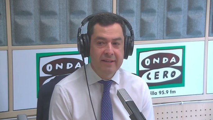 Juanma Moreno en 'Onda Cero'.