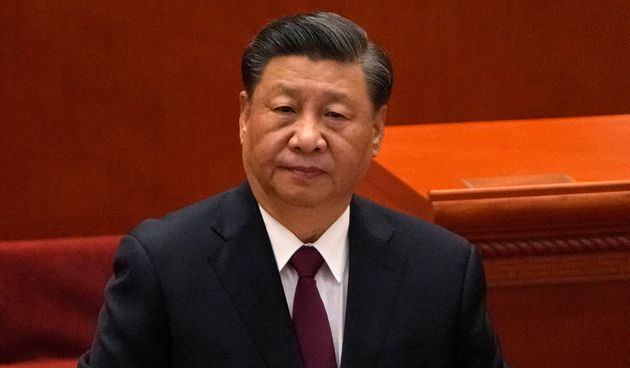 Xi Jinping, ici en février 2022, brigue un nouveau mandat à la tête de la Chine,...
