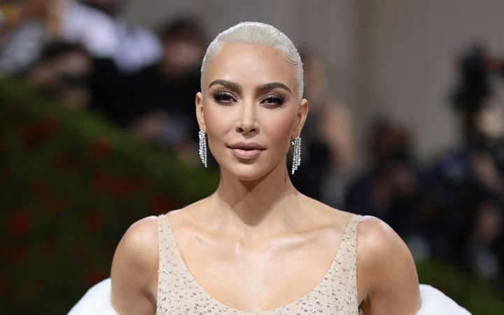 Kim Kardashian attends the 2022 Met Gala at the Metropolitan Museum of Art on May 2 in New York City.