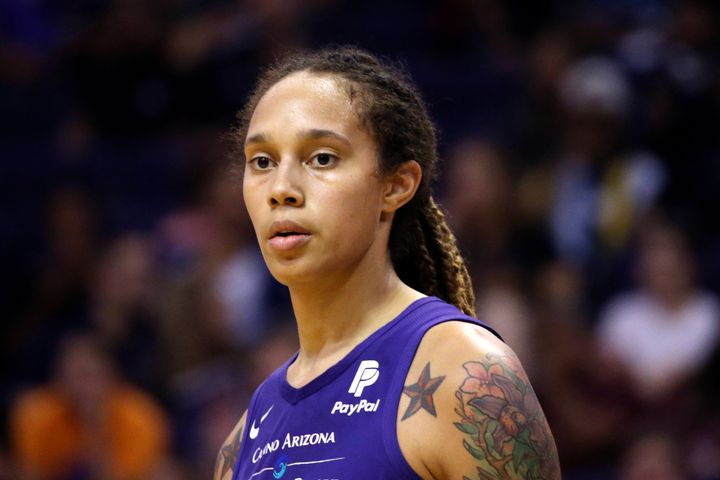Phoenix Mercury center Brittney Griner, seen in 2019, was arrested at an airport near Moscow in mid-February on drug charges. The U.S. Department of State has since determined that her detention was unjustified.