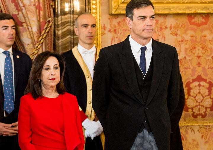 Pedro Sánchez junto a Margarita Robles.