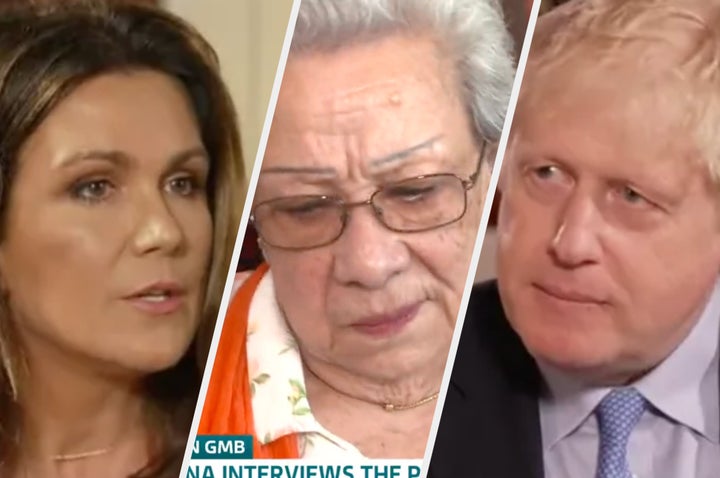 Susanna Reid questioned Boris Johnson about 77-year-old Elsie