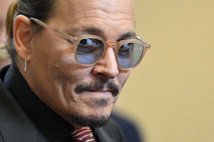 Johnny Depp during the court case on Tuesday.