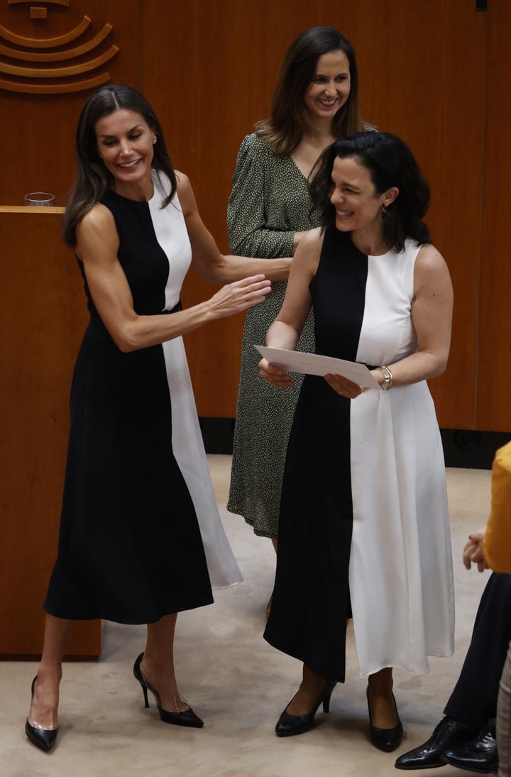 La reina e Inmaculada Vivas.