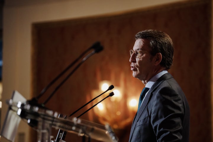 El presidente del PP, Alberto Núñez Feijóo.