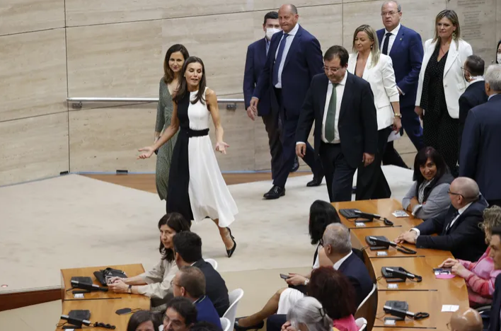 El gesto de sorpresa de Letizia.