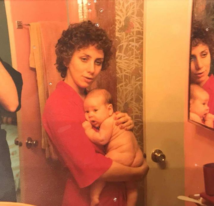 The author and her mom, just a few days after she was born, in 1979.
