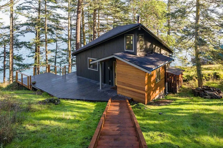 A waterfront retreat on the east side of Lopez Island, Washington.