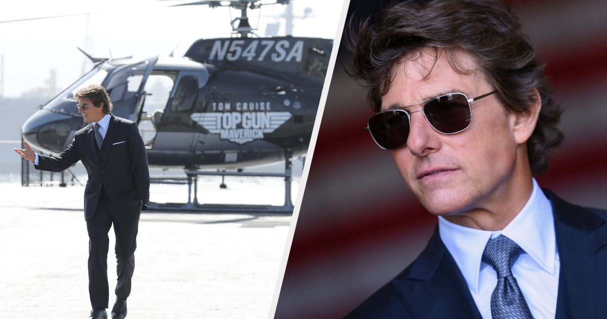 Tom Cruise's Epic Entry By Helicopter To Premiere
