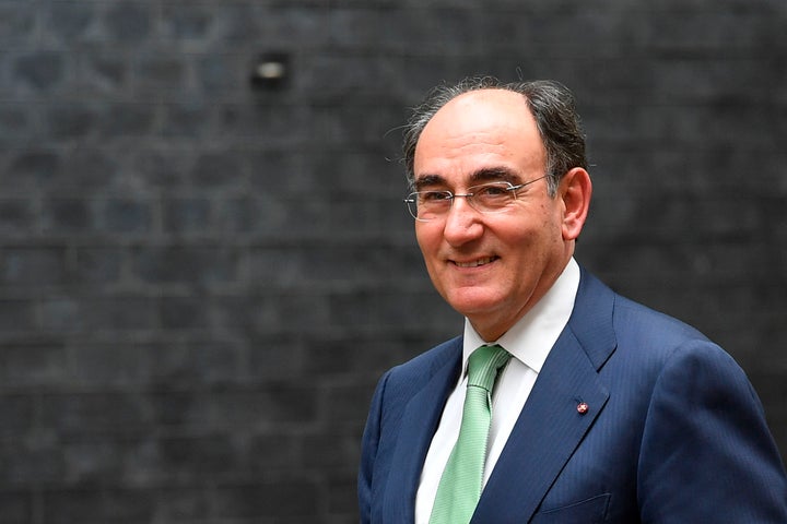 Ignacio Sánchez Galán en una visita a Downing Street