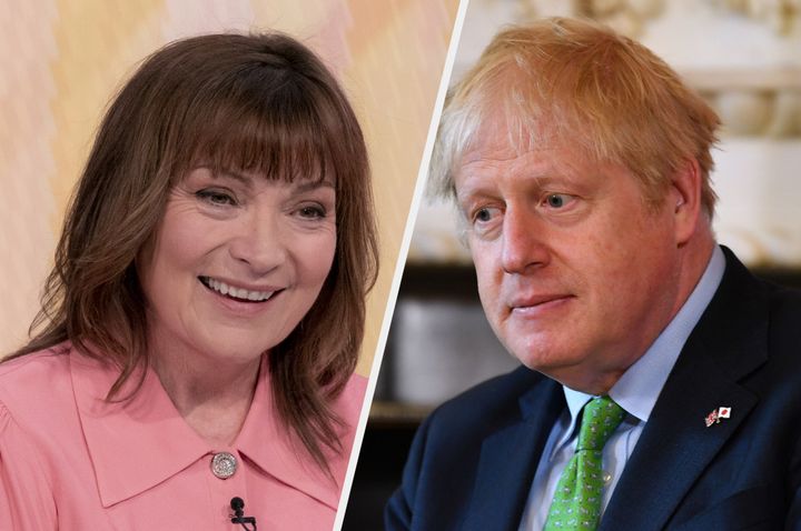 Lorraine Kelly and Boris Johnson