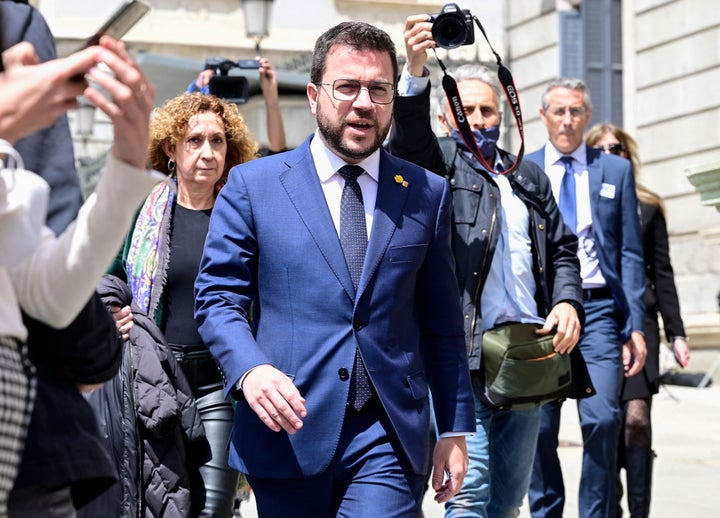 Pere Aragonés, presidente de la Generalitat.