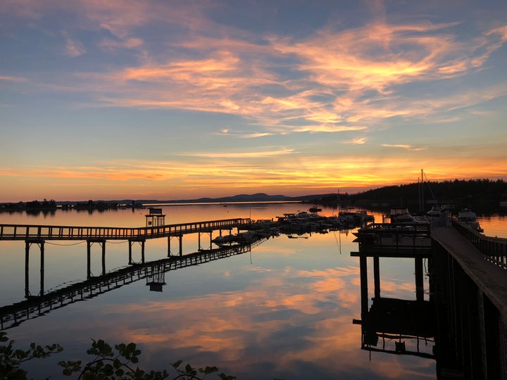 Sunset over Fisherman Bay.