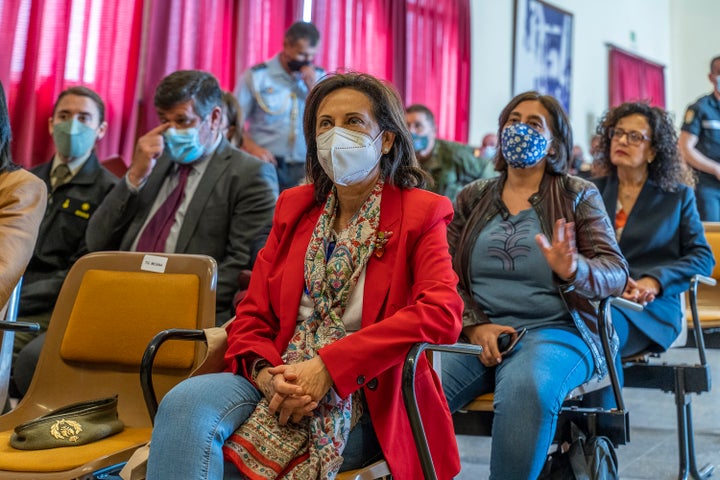 Margarita Robles, en La Palma